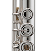Azumi příčná flétna AZS2RBE, otevřené klapky, tělo pakfong, E-mechanika, H-nožka
