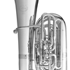 B&S C tuba 3198-L - postříbřená mosaz, 5 ventilů