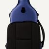 Eastman CAVL3044BLU - tvarované pouzdro pro housle, barva broušený modrý mat