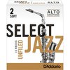 D'Addario Select Jazz Unfiled plátek pro alt saxofon tvrdost 2S