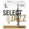 D'Addario Select Jazz Unfiled plátek pro soprán saxofon tvrdost 2H