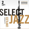 D'Addario Select Jazz Unfiled plátek pro soprán saxofon tvrdost 2S