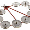 Latin Percussion Tamburina Jingle Ring - Steel, pro montáž na Hi-hat