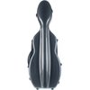 M-Case UltraLight tvarované pouzdro pro housle, Black Point - Cream - béžový vnitřek