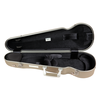 BAM Cases Supreme L'opera Hightech Contoured - Polycarbonate violin case, champagne - silver version OP2002XLCS