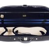 M-case CLASSIC pěnové pouzdro pro housle, tvar půlměsíc, barva černá/uvnitř tmavě modrá