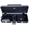 BAM Cases Panther Hightech Oblong - Viola case with large pocket, black PANT2202XLN