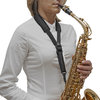 BG S10SH saxofonový popruh pro alt a tenor saxofon, karabina, velikost L