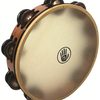 Black Swamp Percussion Professionelles Tamburin SoundArt Series, Chromium 25™, Calf Head, einreihig 10"