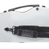 BACIO INSTRUMENTS SVC204P white stripe - tvarované pouzdro pro housle, bílý carbon