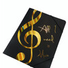 Agifty Elastic Folder "All I Need Is Music" Golden A4 - složka na noty (zlatá)