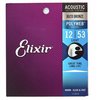 ELIXIR 80/20 Bronze Polyweb 12/53 struny pro akustickou kytaru, bronze - Light, kov