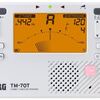 KORG TM-70C WH digitální ladička/metronom + kontaktní mikrofon CM-400, barva bílá
