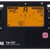 KORG TM-70C BK digitální ladička/metronom + kontaktní mikrofon CM-400, barva černá