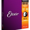 ELIXIR Nanoweb 12/53 struny pro akustickou kytaru, Phosphor bronze - Light, kov