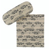 Agifty Spectacle case set - pouzdro na brýle s hudebním motivem not + hadřík (krémové)