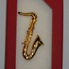 LUKO servis - Brosche, Saxophon, Gold