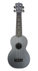 Audiana ukulele sopránové - černé, mřížka