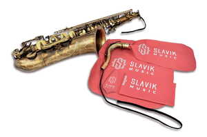 SLAVIK MUSIC ZWST - čistící sada vytěráků, utěrka a vysoušeče z mikrovlákna pro tenor sax