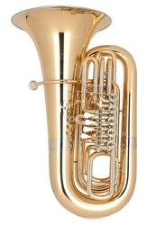 MIRAPHONE B tuba 91B - zlatomosaz, 5 ventilů