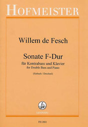 Hofmeister Fesch, Willem de  - Sonate F - Dur für Kontrabass und Klavier