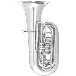 MELTON B tuba "Fasolt" 196 - postříbřená mosaz, 4 ventily