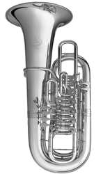 B&S F tuba 3100W - postříbřená mosaz, 6 ventilů