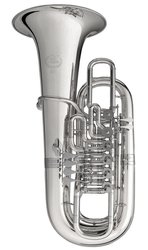 B&S F tuba 5100 - postříbřená mosaz, 6 ventilů