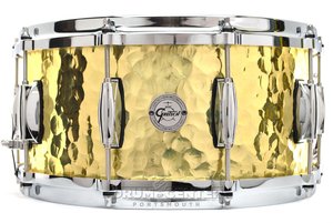 Gretsch malý buben Full Range Series Hammered Polished Brass 14" x 6,5" S-6514-BRH