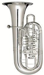 MELTON F tuba "Alan Baer Kodiak" 6460 - postříbřená mosaz, 6 ventilů