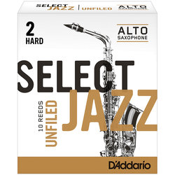 D'Addario Select Jazz Unfiled plátek pro alt saxofon tvrdost 2H