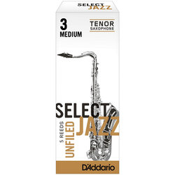 RICO Rico Select Jazz Unfiled Blatt für Tenor Saxopfon, Stärke 3M - stück