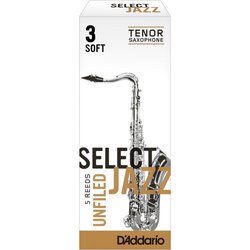 D'Addario Select Jazz Unfiled plátek pro tenor saxofon tvrdost 3S