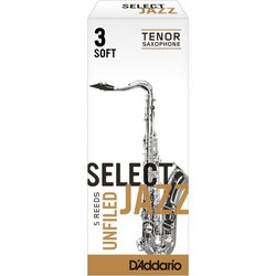 RICO Rico Select Jazz Unfiled Blatt für Tenor Saxopfon, Stärke 3S - stück