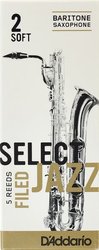 D'Addario Select Jazz Filed plátek pro baryton saxofon tvrdost 2S