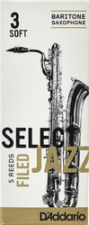 D'Addario Select Jazz Filed plátek pro baryton saxofon tvrdost 3S