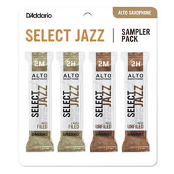 D'Addario Select Jazz Sampler pack Filed - Unfiled pro Alt sax tvrdost 2M - 2H