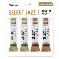 D'Addario Select Jazz Sampler pack Filed - Unfiled pro Tenor sax tvrdost 2M - 2H