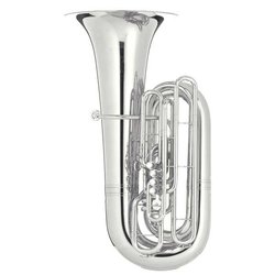MELTON B tuba "Fafner" 195/5P - postříbřená mosaz, 5 ventilů