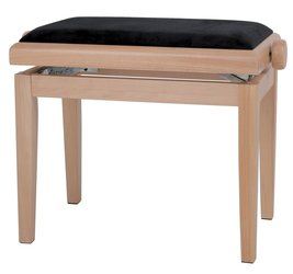 GEWA music Pianobank Kirschbaum Glanz Sitz beige