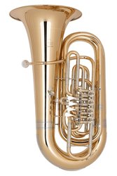 MIRAPHONE B tuba Hagen  495A - zlatomosaz, 3/4 velikost, 4 ventily