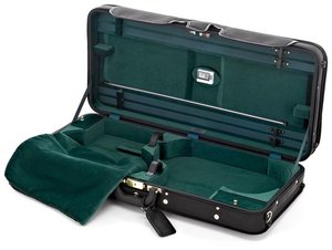 Winter Jakob JW 3032 CS - pouzdro pro housle a violu, černo - zelené - Super Light Case