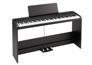 KORG B2SP+ BK - digitální piano, 88 kláves,12 zvuků, se stojanem a třemi pedály, černé