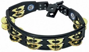 Latin Percussion Tambourin, Cyclops® Dimpled Jingle Tambourine - Brass