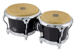 Latin Percussion Fiberglass Bongos LP 200XF-BK