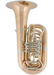 Josef Lídl Tuba LBB 786-4 R, zlatomosaz, 4 ventily, věnec