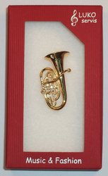 LUKO servis - Brosche, Tuba, Gold