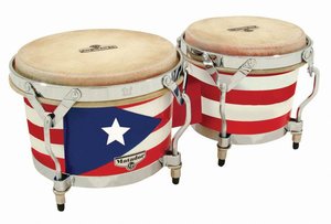 Latin Percussion Matador Puerto Rican Heritage Wood Bongos M201-PR