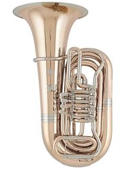 Josef Lídl Tuba "MOLDAU" LBB 784-4, zlatomosaz, 4 ventily