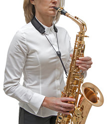 BG S80M - sax. popruh pro alt, tenor a soprán sax., šňůra, háček